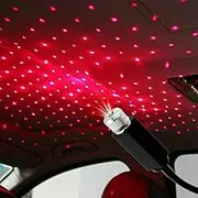 Red Light Mini LED Star Projector Night Light - USB Car Roof Lamp for Star Night Sky Projection