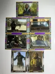 2022 Topps STAR WARS BOOK OF BOBA FETT Purple/ Blue/concept, art Parallel LOT