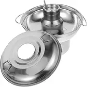 KONTONTY Portable Hotpot Stainless Steel Double Handle Cooker Outdoor Pot Camping Cookware