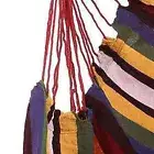 Hammock Chair Canvas Comfortable Colorful Stripe Chair Hanging Rope Swing