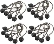 GAROZATION 30 Pack Outdoor Tent Bungee Cords Balls for Fastening Canopy Tarp Elastic Camping Fixing Ropes