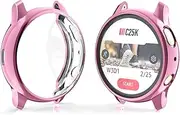 E ECSEM Intended for Samsung Galaxy Watch Active 2 Case, Soft TPU Anti-Collision Case All-Around Rugged Bumper Case Cover for Galaxy Watch Active 2 44mm SM-R820 SMH (Pink)