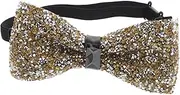 [WESIEVYA] Full Tie Ties for Men Mens Sequin Bow Tie for Men Bow Ties Bowties Sparkly Bow Tie for Men Glitter Tie Glitter Bow Tie for Party Sparkly Bow Tie for Party Rhinestones