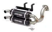 Trinity Dual Slip On Exhaust Muffler For Polaris General XP 1000 Ultimate 20-24