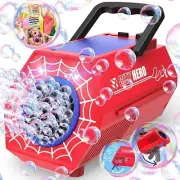 Upgraded Bubble Machine with 2 Speed Levels,Blow 20000+ Bubbles/Minute,Portable
