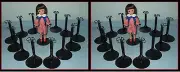 24 BLACK Kaiser Doll Stands fit 8" Tiny Betsy McCall U.S. SHIPS FREE