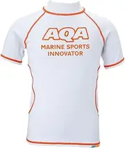 エーキューエー(AQA) 130 KW-4459 Rash Guard, Short Sports, Junior, White