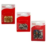 Stat Thumb Tacks Drawing Pins (100pk) - Silver