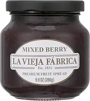 Mario Camacho La Vieja Fabrica Mixed Berry Jam, Mixed Fruit, 9.9 Fl Oz (Pack of 8)