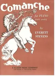 COMANCHE FOR PIANO SHEET MUSIC-EARLY GRADE BY EVERETT STEVENS-RARE-NEW ON SALE