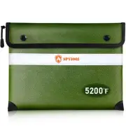 Upgraded 5200°F Fireproof Document Bag - Heat Insulated Fireproof Safe Pouch ...