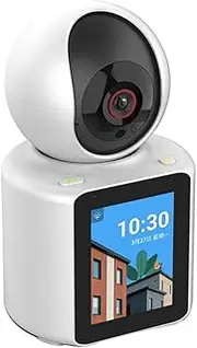 Hige-clear WIFI Video Calling PT Camera 1080P 360-degree Panoramic View Securi Camera One-Click Call Function Two-Way Video ing High-Fi Sound Quali Voice -Up Camera for Home White AU Plug