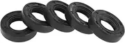 X AUTOHAUX Universal Oil Seal TC Double Lip W Steel Spring Seal Ring Rotary Shaft Seal 16x28x7mm High Pressure NBR Rubber Black 5 Pcs
