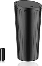 SGLRT Car Trash Can Bin with Lid - Car Garbage Can Cup Holder-Universal Leakproof Vehicle Garbage Can Bin with 20pcs Trash Bags-Car Organizers and Storage for Front Back Seat Accessories
