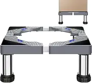 Washer Stand,Washer Dryer Stand - Heavy Duty Washing Machine Riser, Fridge Stand with 4 Strong Feet for Washer, Washing Machine, Fridge