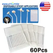 60xDental Disposable Sticky Applicators Bendable Micro Brush Remove Adhesive10cm