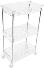 COSMEVIVI Multi Rolling Storage Cart with Wheels Bathroom Trolley Rack for Easy Movement Versatile Utility Stand for Kitchen Restroom More