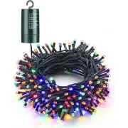 Multi Color Christmas Lights 66ft 200 LED Battery String Lights