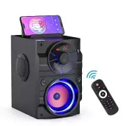 Portable Big Bluetooth Speakers with Light, Wireless with Subwoofer, FM Radio...