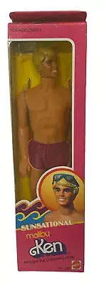 Barbie Sunsational Malibu Ken Doll 1981 Mattel No. 1088 NIB