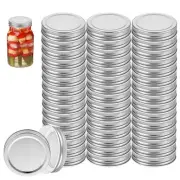 50 pcs Regular Mouth Mason Canning Jar Lids, Reusable Metal Lids for Mason Ja...
