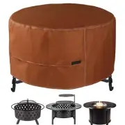 Fire Pit Cover 36 inch Round Waterproof Fire Bowl Cover Heavy Duty Patio Fire...