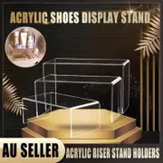 3Pcs Transparent Acrylic Shoes Display Stand Jewellery Rack