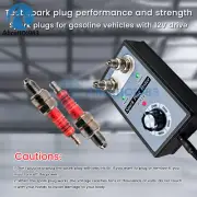 Dual Hole Car Spark Plug Tester Diagnostic Ignition Analyzer Tester AC100-240V