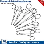 Hemostatic Atery Clamps Arterial Forceps Picking Locking Fishing Hemostats LAB