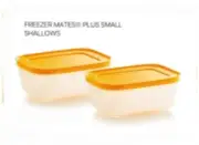 Tupperware Freezer Mates Plus Shallow Set Freezer Snowflake Freeze It