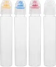 JECOMPRIS Mini Honey Bottles Squeeze Containers 120g Condiment Sauce Bottles Refillable for Sushi Sauce Oil Dispenser