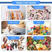 32Pcs Zip Lock Bags with Labels Reusable Travel Storage Bag Luggage Space Sav...