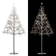 Alpine Corporation 53" H Indoor/Outdoor Artificial Christmas Tree with White ...