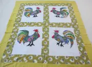 machine sewing handmade cotton size 37" x 40" patchwork applique quilt topper
