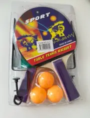 New Table Tennis Set Portable & Suitable For Home ping pong racket balls net