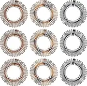 Sibba Headband With Clip 9 PCS Zig Zag 90s Hair Teeth Comb Headpiece Plastic Circular Stretchy Head Band Hairband Curly Twist Bangs Headwear Plait Hairpin Claw Tooth Hoop to Pull Strands of Back Braid