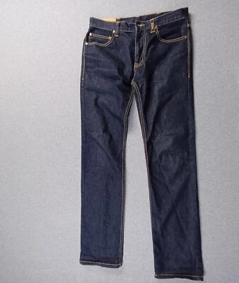 Driza-Bone Jeans Mens 30 Blue Straight Leg Construction Cotton Denim Dark Wash