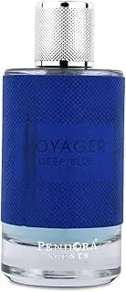 PENDORA SCENTS Voyager Deep Blue Eau De Parfum Unisex Long Lasting Fragrance Luxury Scent Sillage Perfume Alluring Fragrance For Both Men & Women | Pack of 1-100ml