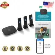 Telo VoIP with 3 HD3 Handsets: Elegant Landline Replacement & Caller-ID Features