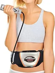 Electric Fitness Slimming Massager Waist Trimmer Belt Waist Abdominal Belly Vibro Shape Vibrating Heating Waist Belt for Weight Loss Fat Burning Belt