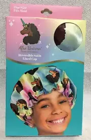 Afro Unicorn Reversible Satin Lined Cap