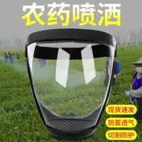 在飛比找樂天市場購物網優惠-打農藥防護面罩噴打藥全臉切割電焊防護罩高透明防霧高清護臉部