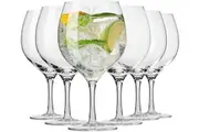 6pc Krosno Harmony 700ml Tonic/Gin Balloon Glasses Drink Glassware Set Clear