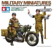 BRITISH BSA M20 MOTORCYCLE w/WILITARY POLICE SET 1/35 Soldiers model Kit TAMIYA