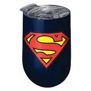 Superman Stainless Steel Wine Tumbler Blue