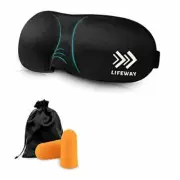 LIFEWAY Sleep Mask Eye Mask for Men Women - 3D Sleep Mask Eye Mask with Ear Plug