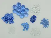 Light Blue Crystal Suncatcher kit, ball and beads pendant set, craft supplies