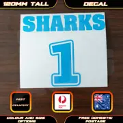 Sharks Rugby League NRL Style Decal Sticker Cronulla Footy Car Laptop Window