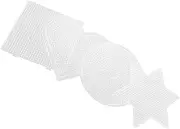 ERINGOGO Boys and Girls Bean Stencil DIY Kit 4pcs Geometric Templates Child Stencil Puzzle DIY Enhance Creativity Cognitive Skills Safe Plastic