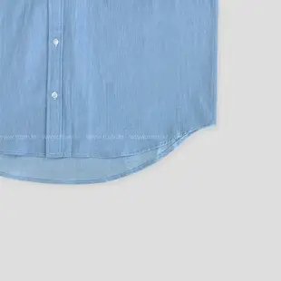 正韓夏季雙口袋牛仔短袖襯衫 2色 YUPPIE 預購商品 0828